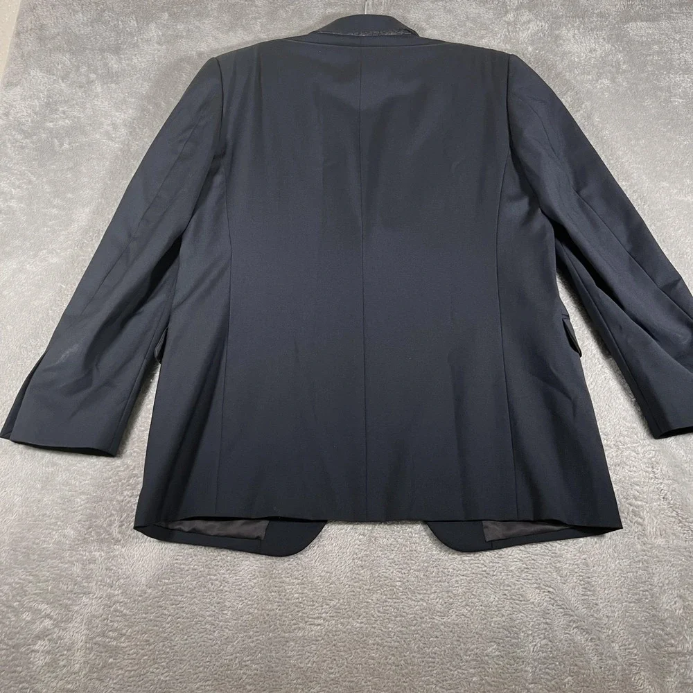 Fendi Blazer Mens 50 IT 40R Black 100% Virgin Wool‎ Made in Italy Sport Coat